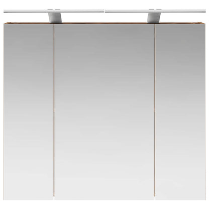 Bathroom Mirror Cabinet with Shelf Old Wood 80 x 14.5 x 70 cm