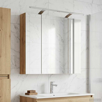 Bathroom Mirror Cabinet Artisian Oak 80 x 14.5 x 70 cm