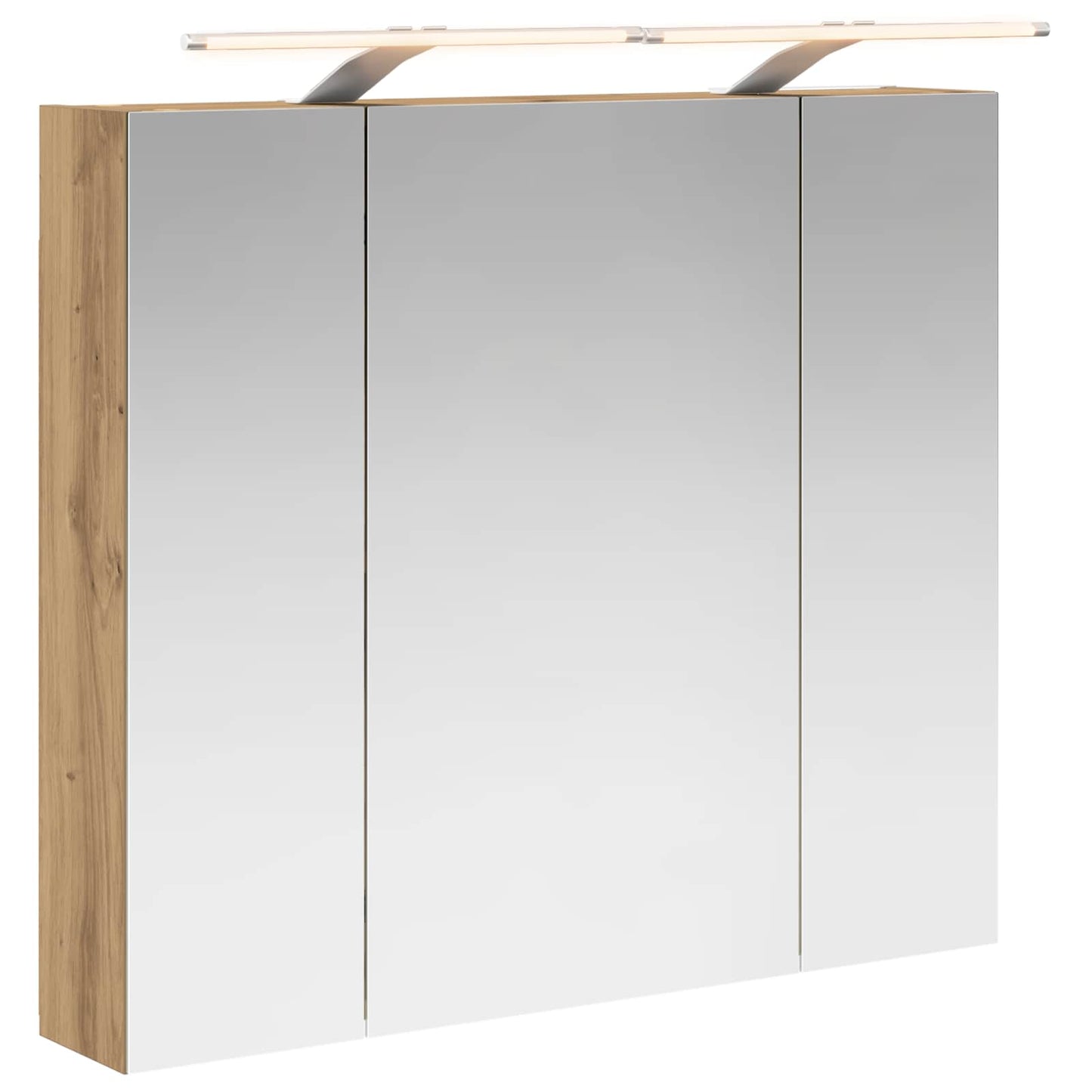 Bathroom Mirror Cabinet Artisian Oak 80 x 14.5 x 70 cm