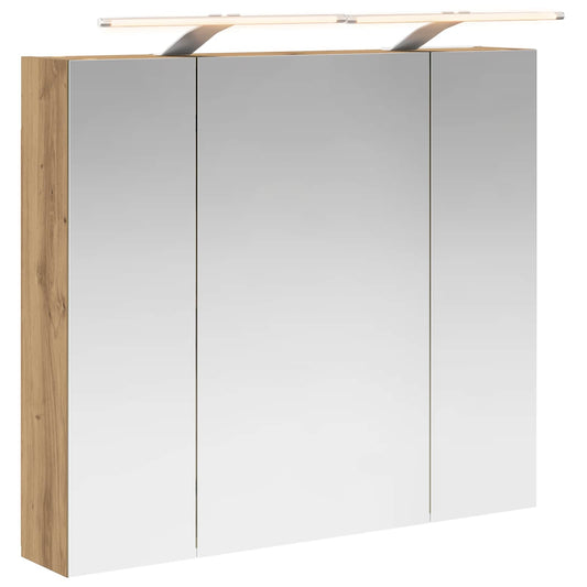 Bathroom Mirror Cabinet Artisan Oak 80 x 14.5 x 70 cm