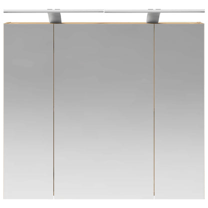 Bathroom Mirror Cabinet Artisian Oak 80 x 14.5 x 70 cm