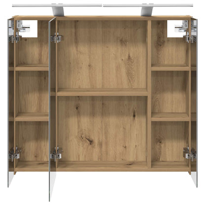 Bathroom Mirror Cabinet Artisian Oak 80 x 14.5 x 70 cm