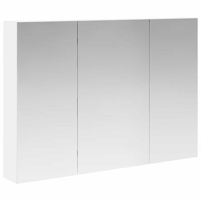 Bathroom Mirror Cabinet with Shelf White 100 x 14.5 x 70 cm