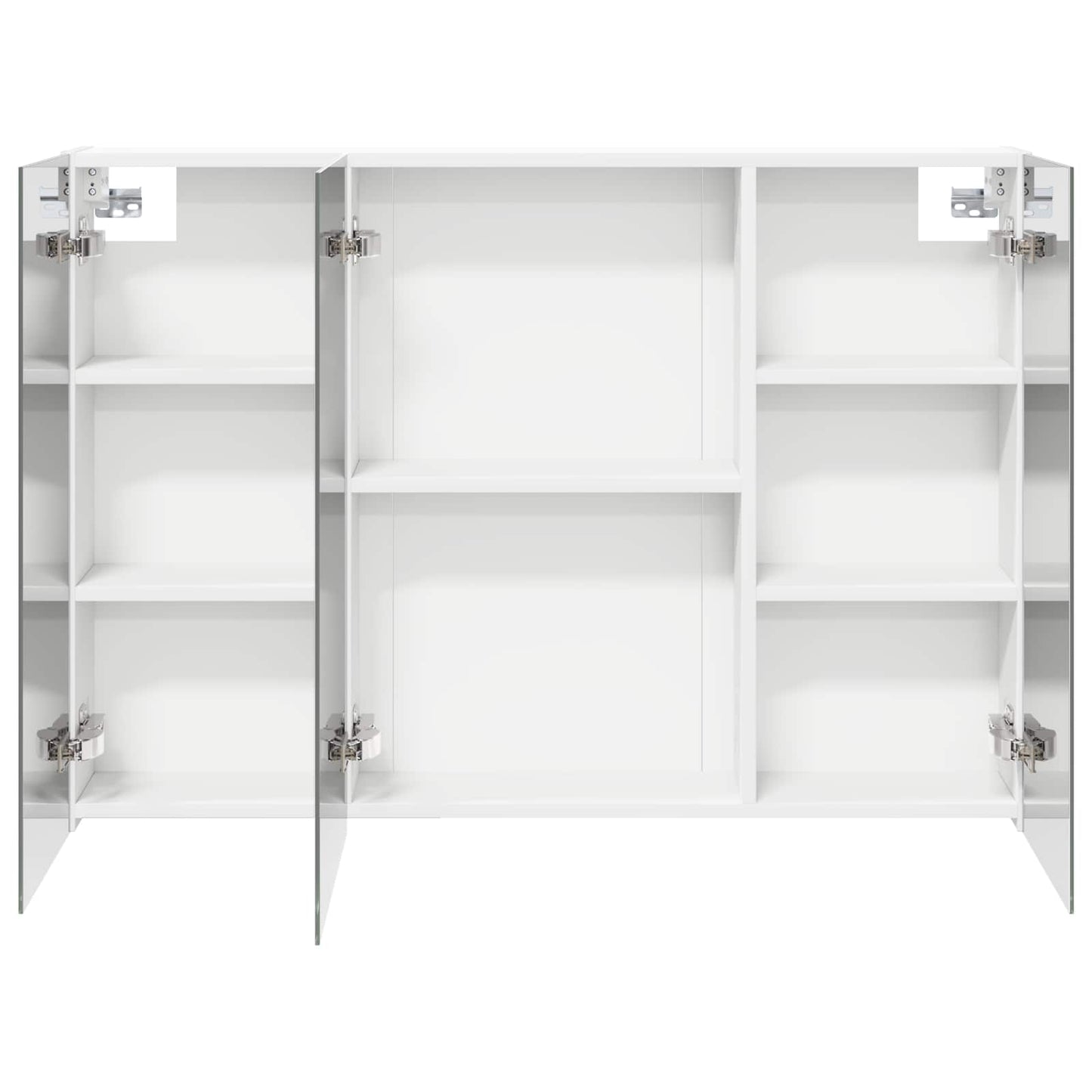 Bathroom Mirror Cabinet with Shelf White 100 x 14.5 x 70 cm