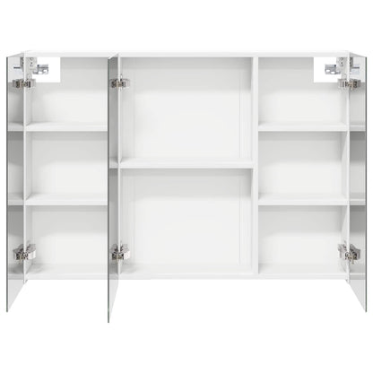 Bathroom Mirror Cabinet with Shelf White 100 x 14.5 x 70 cm