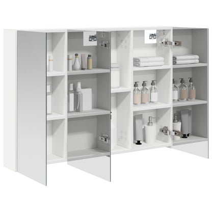 Bathroom Mirror Cabinet with Shelf White 100 x 14.5 x 70 cm