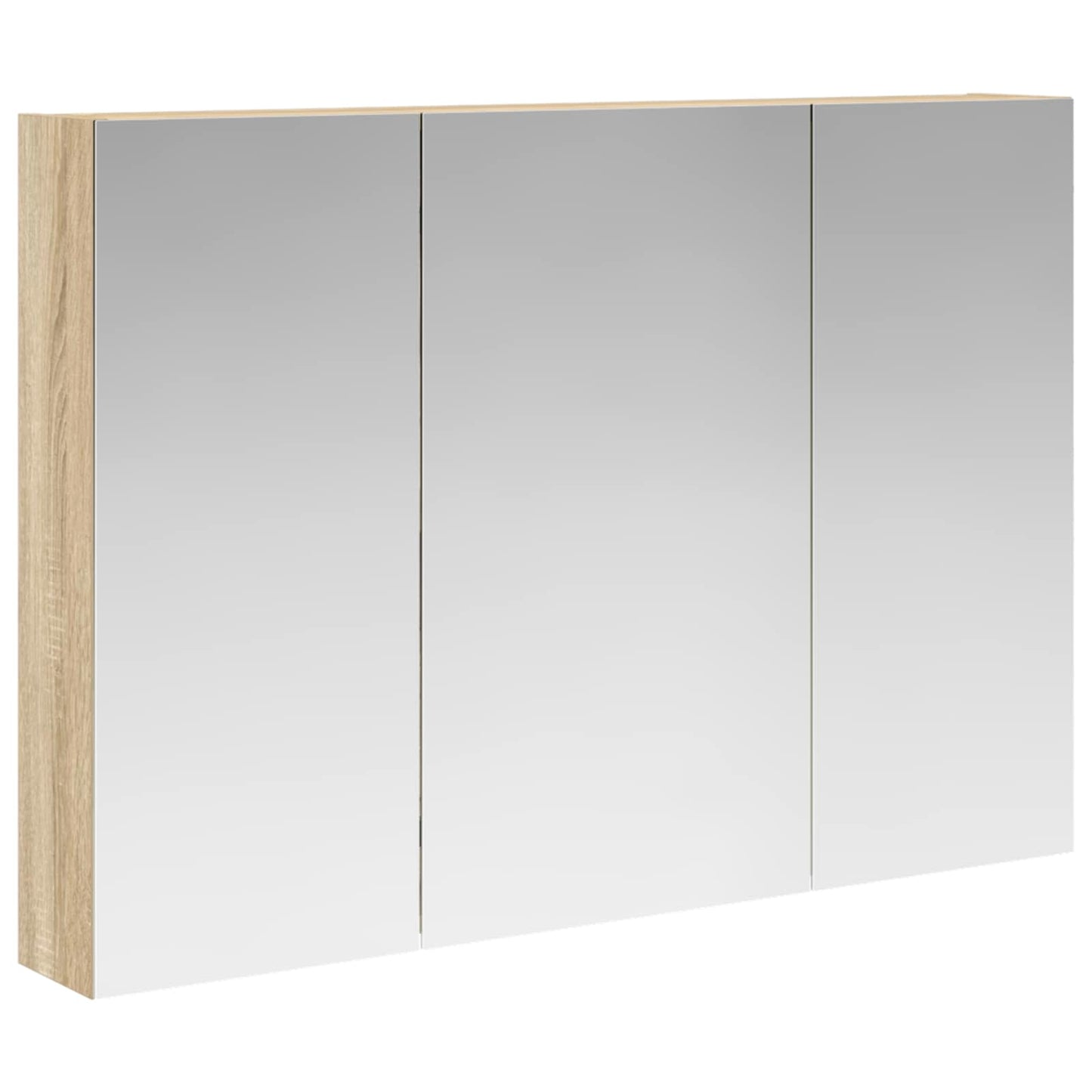 Bathroom Mirror Cabinet with Door Sonoma Oak 100 x 14.5 x 70 cm