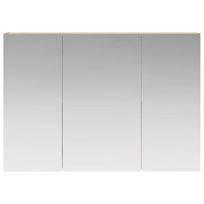 Bathroom Mirror Cabinet with Door Sonoma Oak 100 x 14.5 x 70 cm