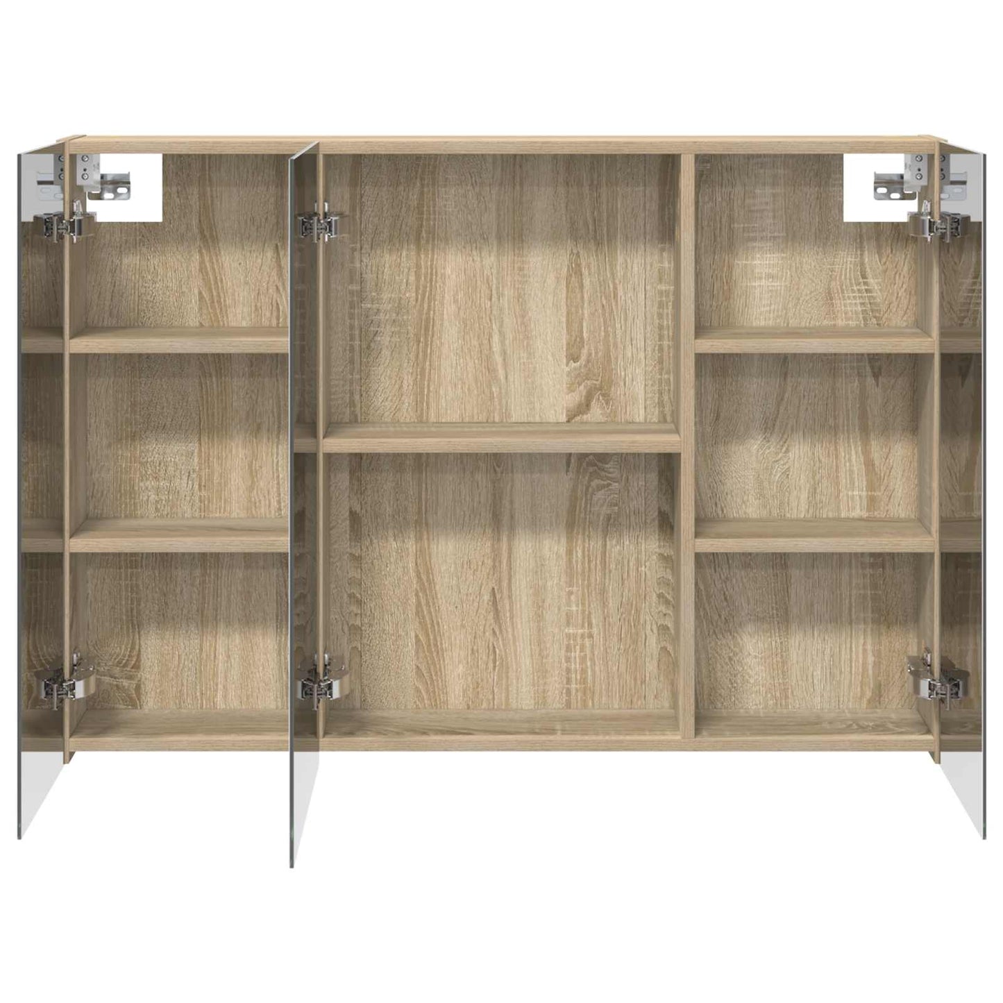 Bathroom Mirror Cabinet with Door Sonoma Oak 100 x 14.5 x 70 cm