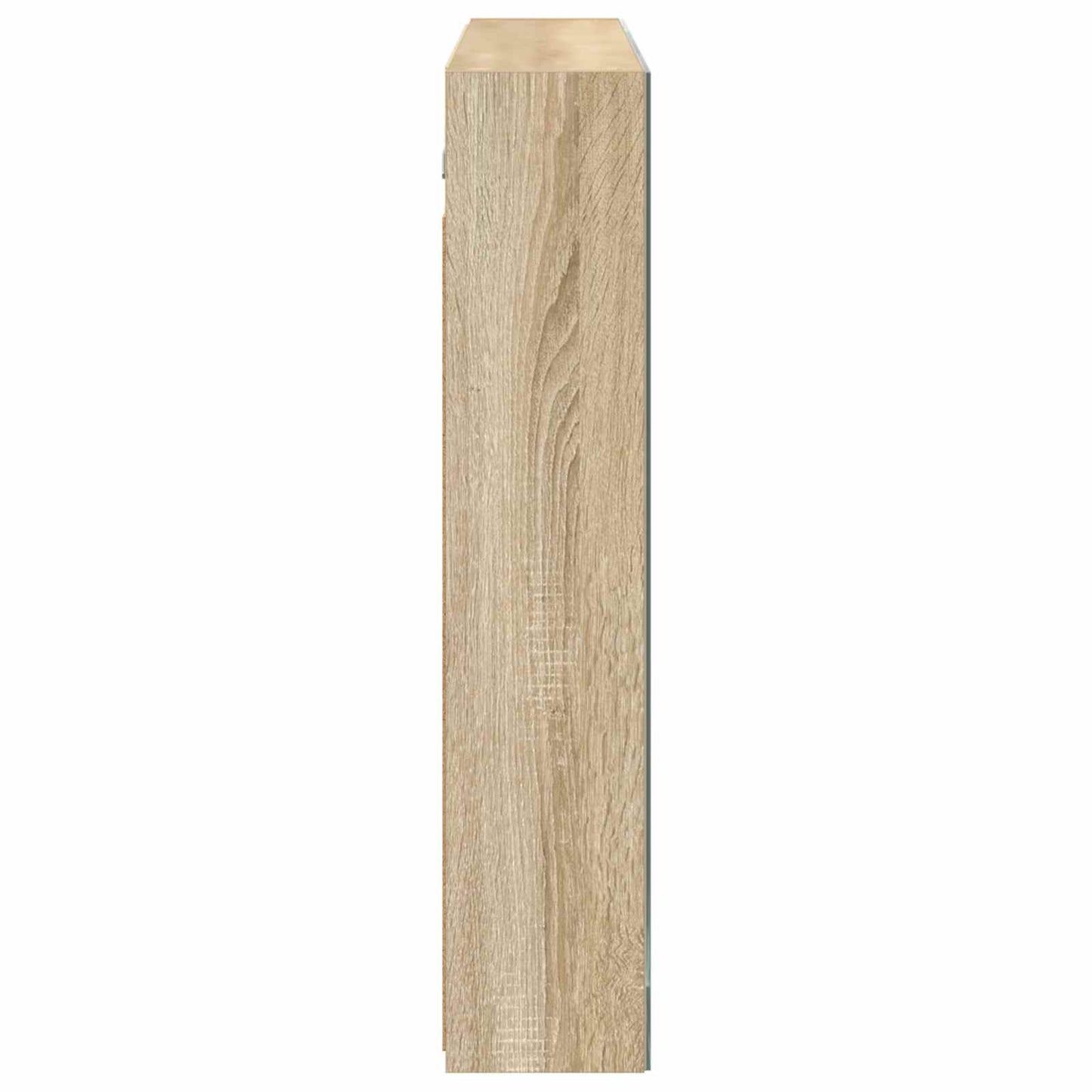 Bathroom Mirror Cabinet with Door Sonoma Oak 100 x 14.5 x 70 cm