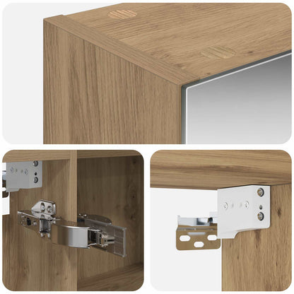 Bathroom Mirror Cabinet Artisan Oak 100 x 14.5 x 70 cm
