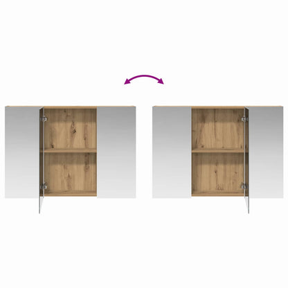 Bathroom Mirror Cabinet Artisan Oak 100 x 14.5 x 70 cm
