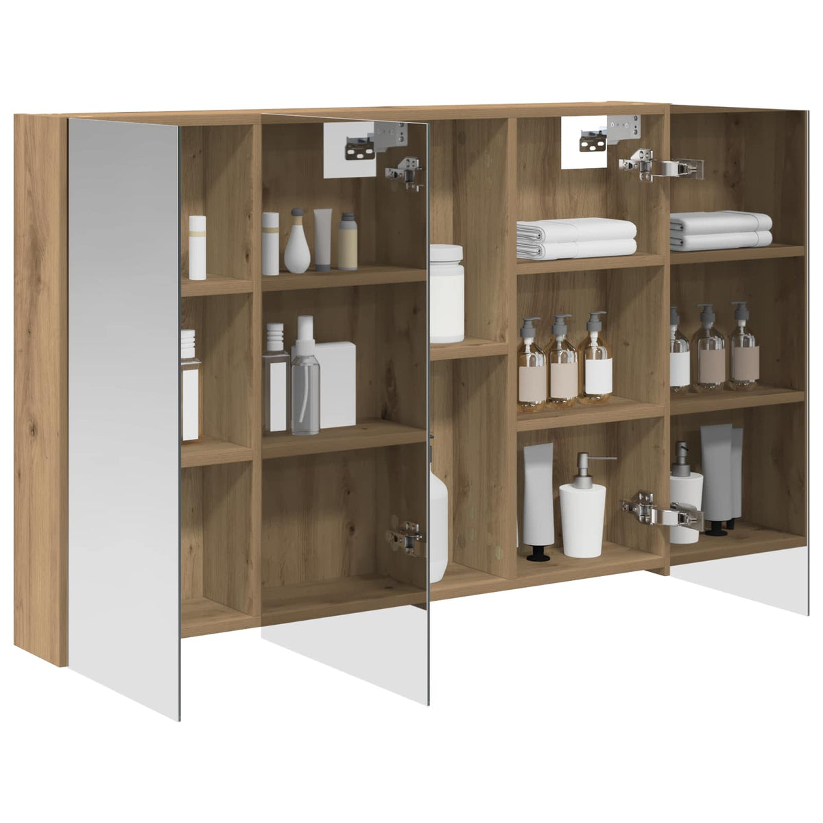 Bathroom Mirror Cabinet Artisan Oak 100 x 14.5 x 70 cm