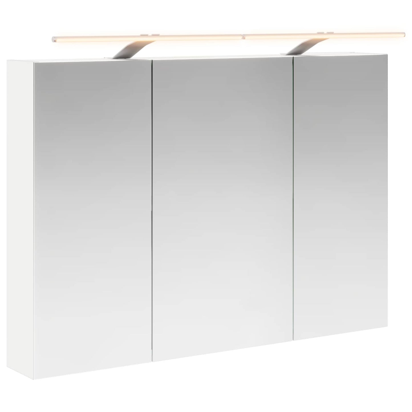 Bathroom Mirror Cabinet with Shelf White 100 x 14.5 x 70 cm