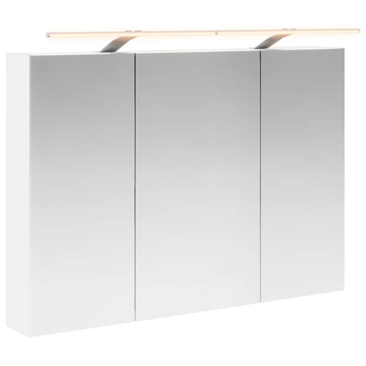 Bathroom Mirror Cabinet White 100 x 14.5 x 70 cm
