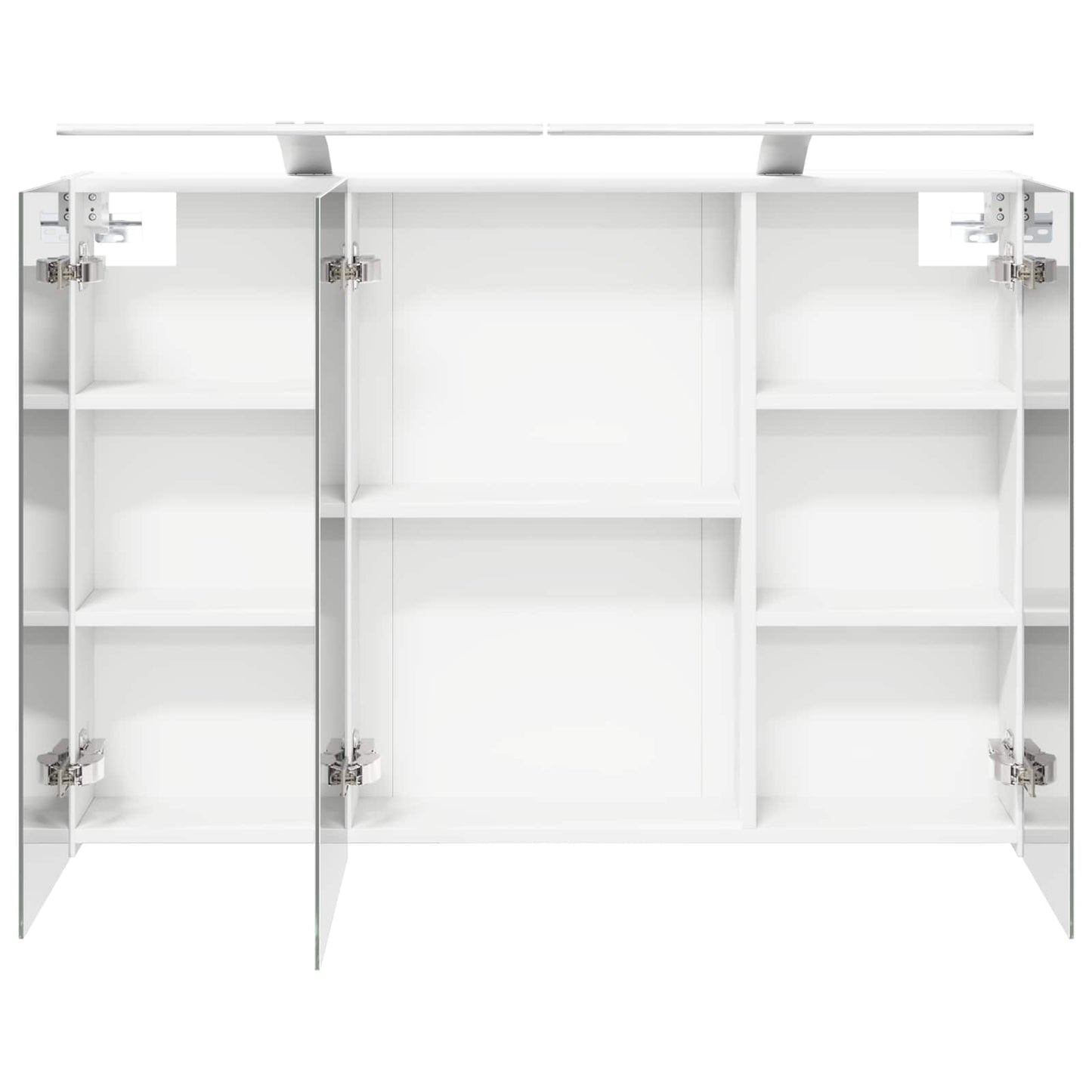 Bathroom Mirror Cabinet with Shelf White 100 x 14.5 x 70 cm
