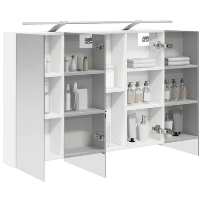 Bathroom Mirror Cabinet with Shelf White 100 x 14.5 x 70 cm
