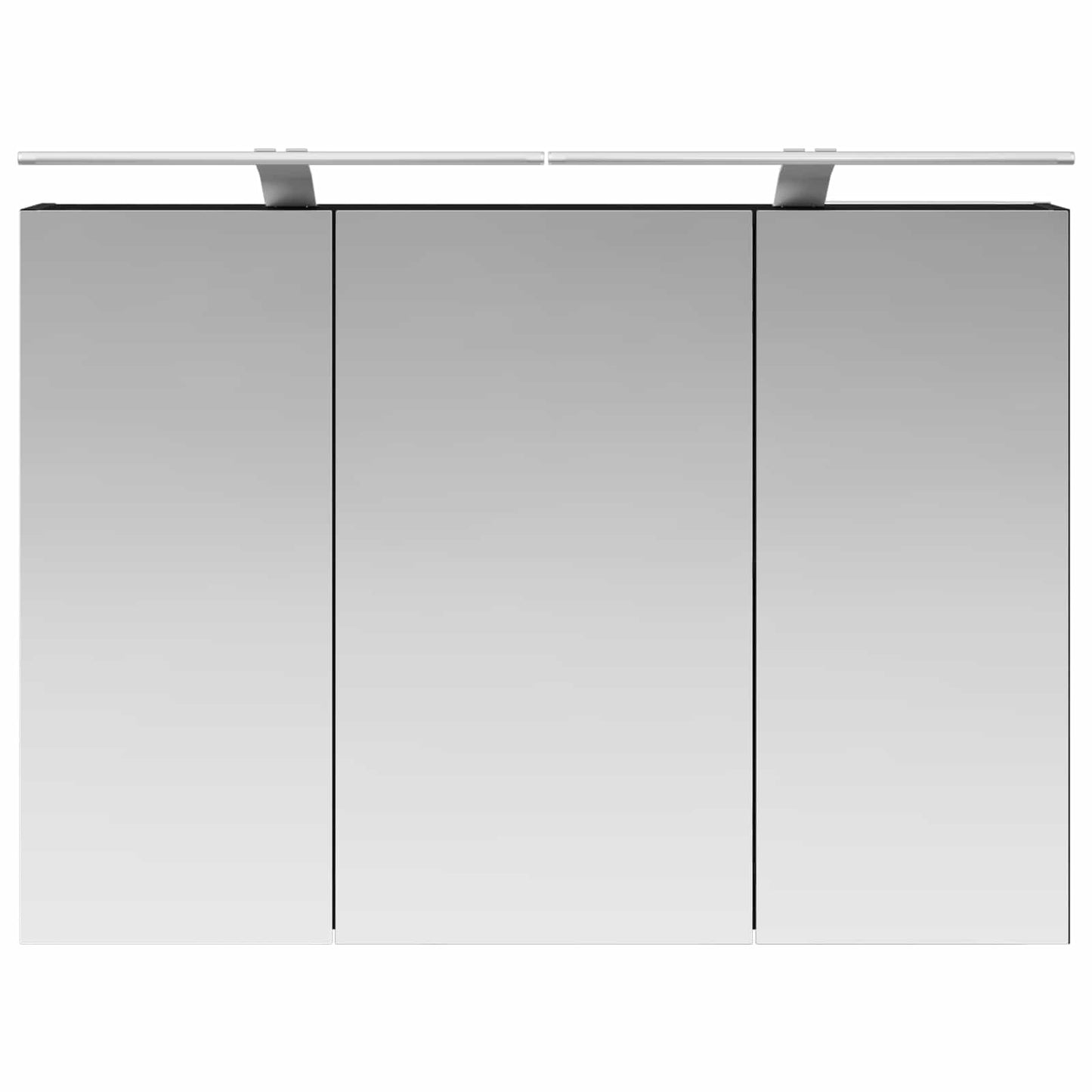 Bathroom Mirror Cabinet with Shelf Black Oak 100 x 14.5 x 70 cm