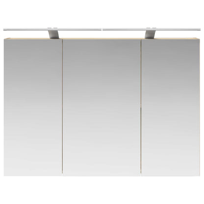 Bathroom Mirror Cabinet with Door Sonoma Oak 100 x 14.5 x 70 cm