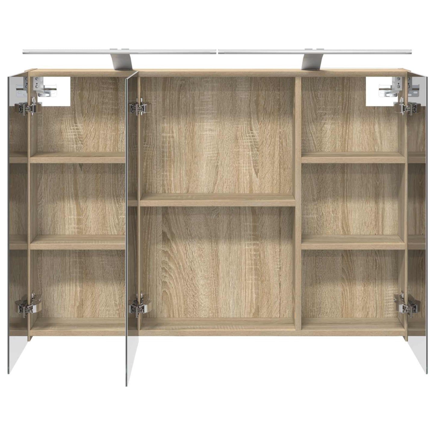 Bathroom Mirror Cabinet with Door Sonoma Oak 100 x 14.5 x 70 cm