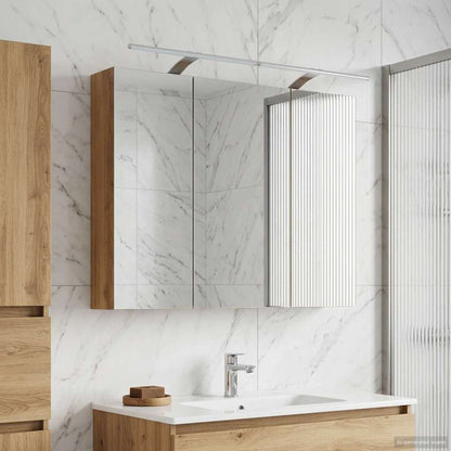 Bathroom Mirror Cabinet Artisian Oak 100 x 14.5 x 70 cm