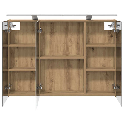 Bathroom Mirror Cabinet Artisian Oak 100 x 14.5 x 70 cm