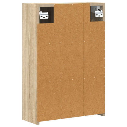 Bathroom Mirror Cabinet with Shelf Sonoma Oak 43 x 16 x 62.5 cm