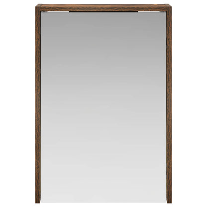 Bathroom Mirror Cabinet with Shelf Smoked Oak 43 x 16 x 62.5 cm