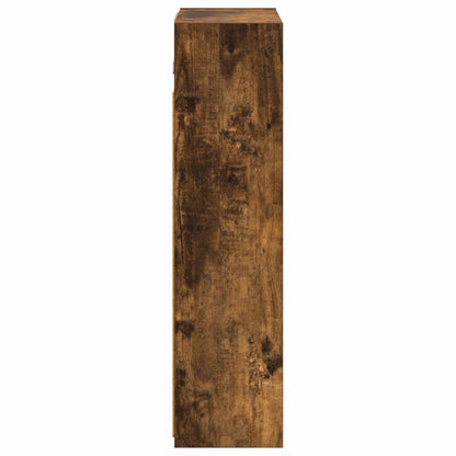 Bathroom Mirror Cabinet with Shelf Smoked Oak 43 x 16 x 62.5 cm
