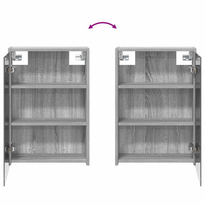 Bathroom Mirror Cabinet with Door Grey Sonoma 43 x 16 x 62.5 cm