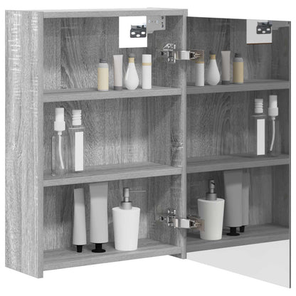 Bathroom Mirror Cabinet with Door Grey Sonoma 43 x 16 x 62.5 cm