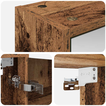 Bathroom Mirror Cabinet with Shelf Old Wood 43 x 16 x 62.5 cm