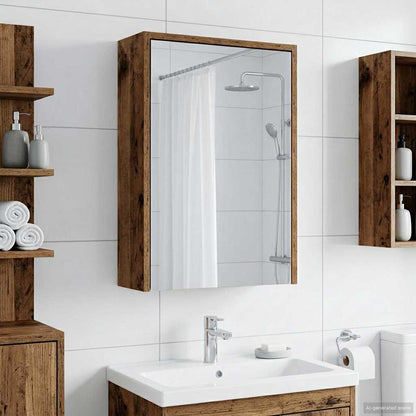 Bathroom Mirror Cabinet with Shelf Old Wood 43 x 16 x 62.5 cm