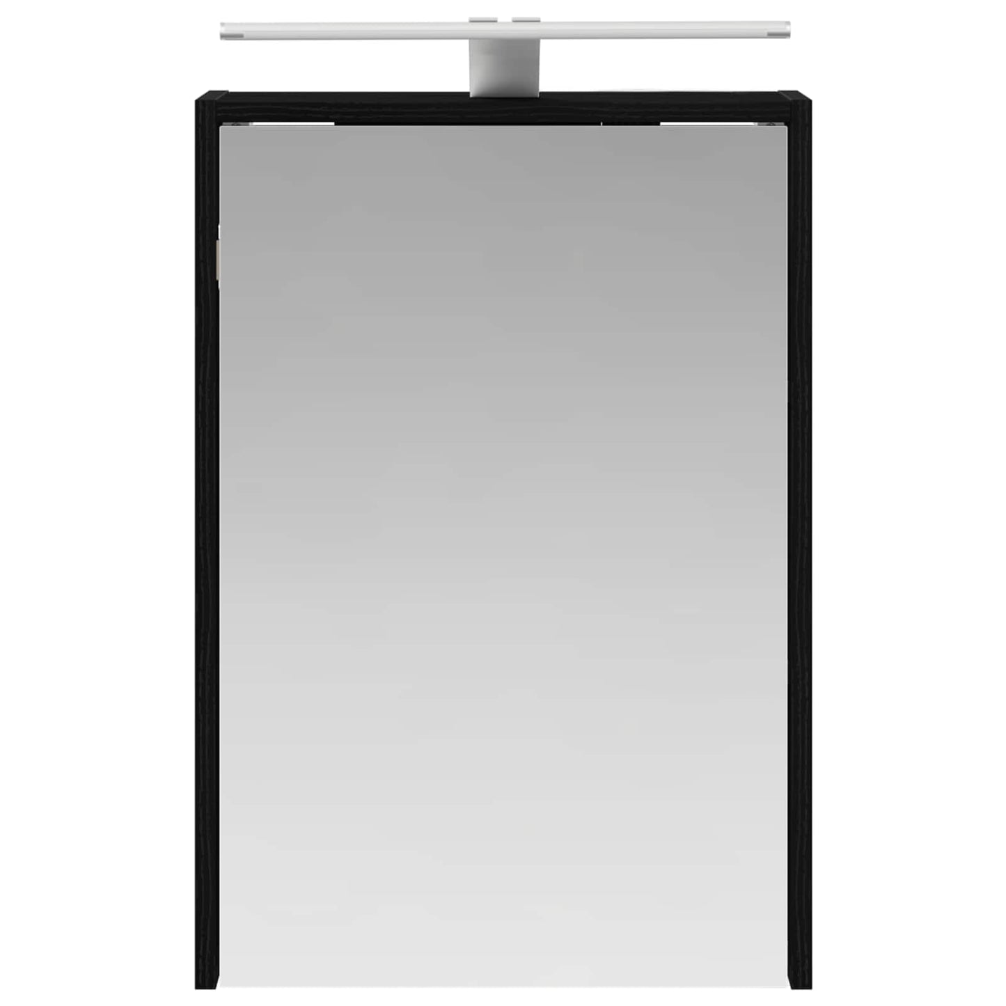 Bathroom Mirror Cabinet with Shelf Black Oak 43 x 16 x 62.5 cm