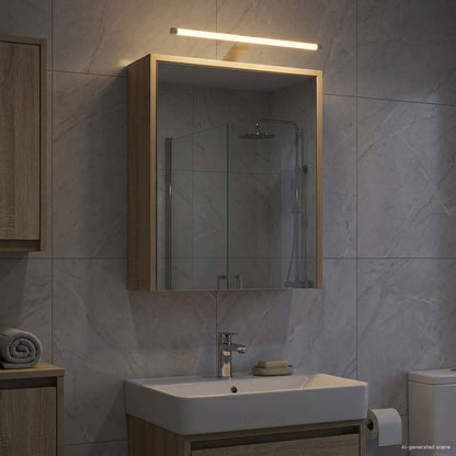 Bathroom Mirror Cabinet with Shelf Sonoma Oak 43 x 16 x 62.5 cm