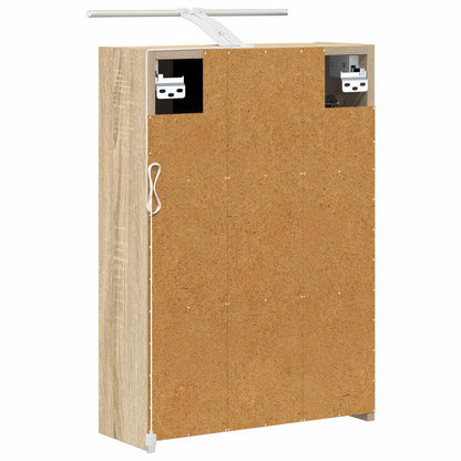Bathroom Mirror Cabinet with Shelf Sonoma Oak 43 x 16 x 62.5 cm