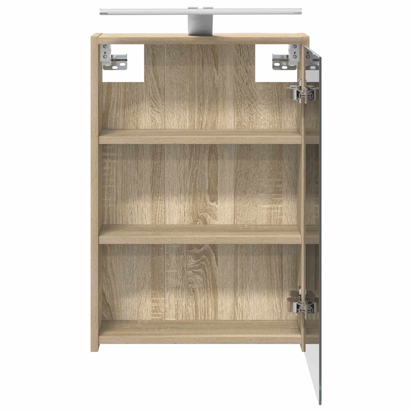Bathroom Mirror Cabinet with Shelf Sonoma Oak 43 x 16 x 62.5 cm