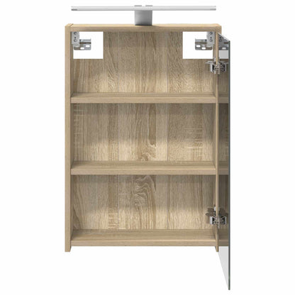 Bathroom Mirror Cabinet with Shelf Sonoma Oak 43 x 16 x 62.5 cm