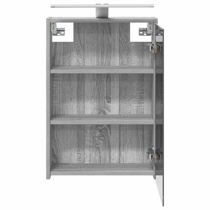 Bathroom Mirror Cabinet with Door Grey Sonoma 43 x 16 x 62.5 cm
