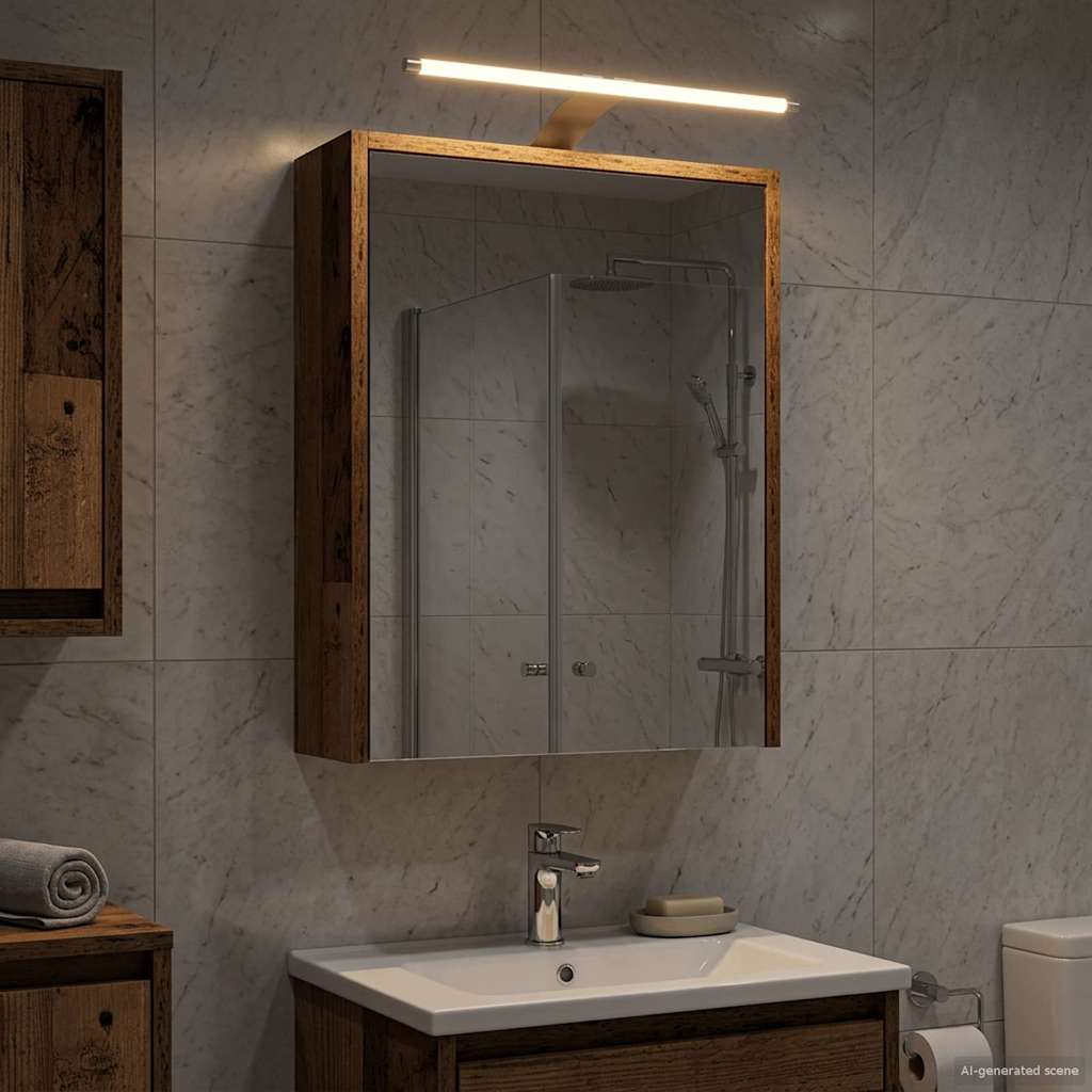 Bathroom Mirror Cabinet with Shelf Old Wood 43 x 16 x 62.5 cm