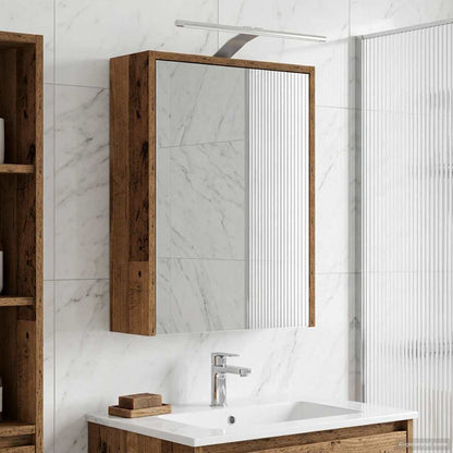 Bathroom Mirror Cabinet with Shelf Old Wood 43 x 16 x 62.5 cm