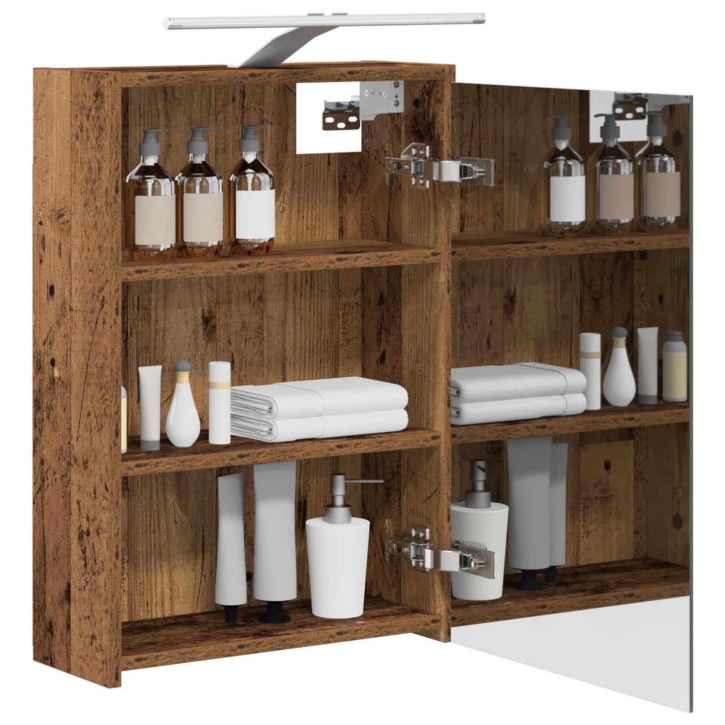 Bathroom Mirror Cabinet with Shelf Old Wood 43 x 16 x 62.5 cm