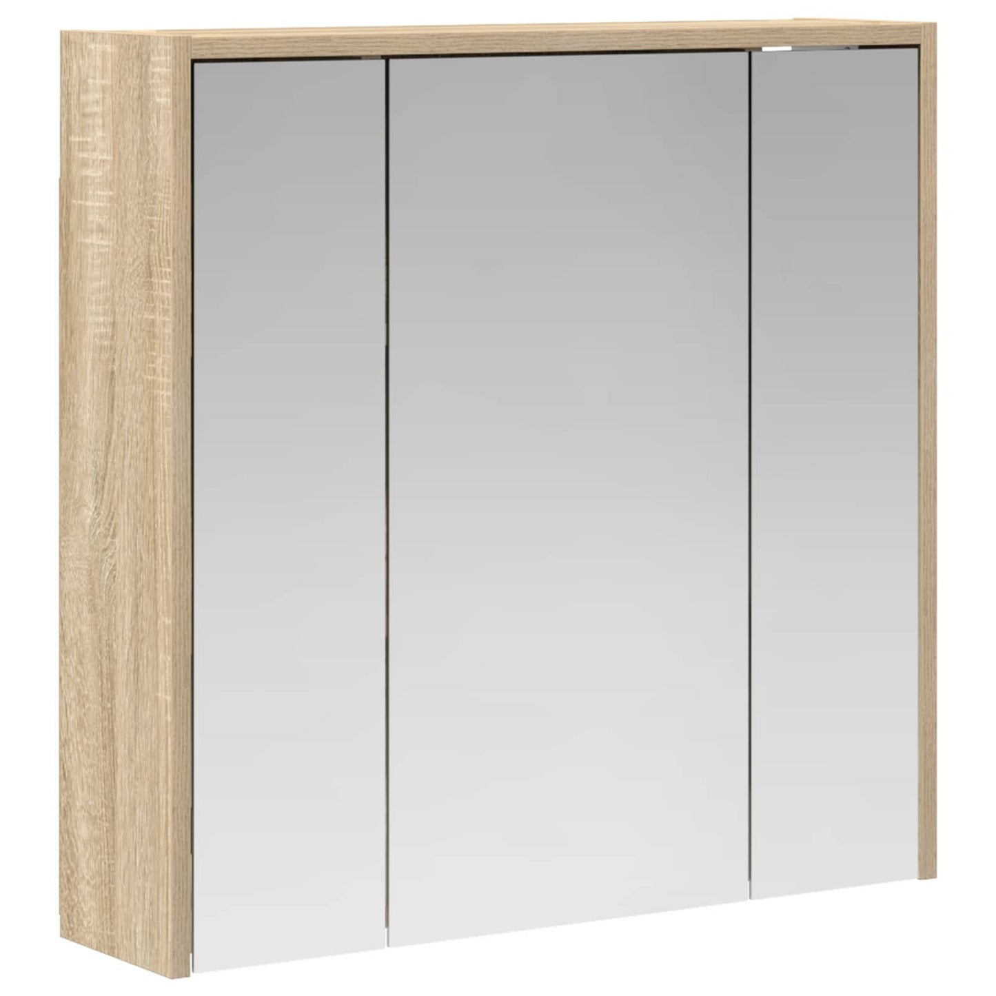 Bathroom Mirror Cabinet Sonoma Oak 63.5 x 16 x 62.5 cm