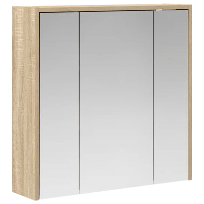Bathroom Mirror Cabinet Sonoma Oak 63.5 x 16 x 62.5 cm