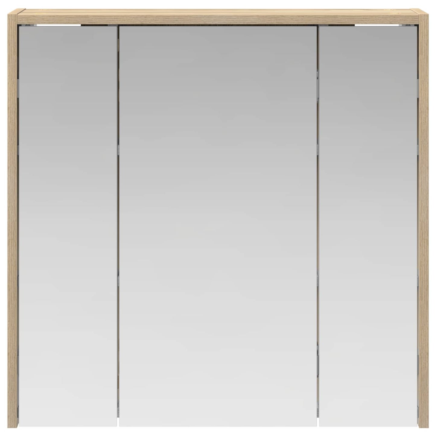 Bathroom Mirror Cabinet Sonoma Oak 63.5 x 16 x 62.5 cm