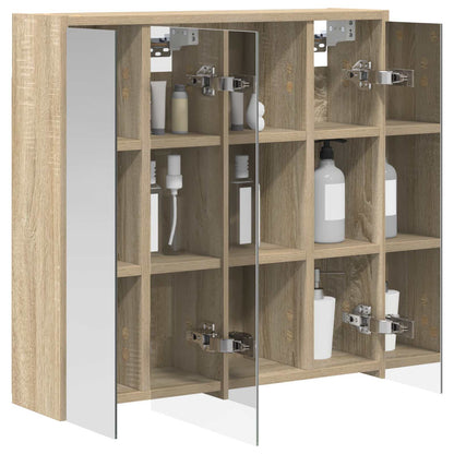 Bathroom Mirror Cabinet Sonoma Oak 63.5 x 16 x 62.5 cm
