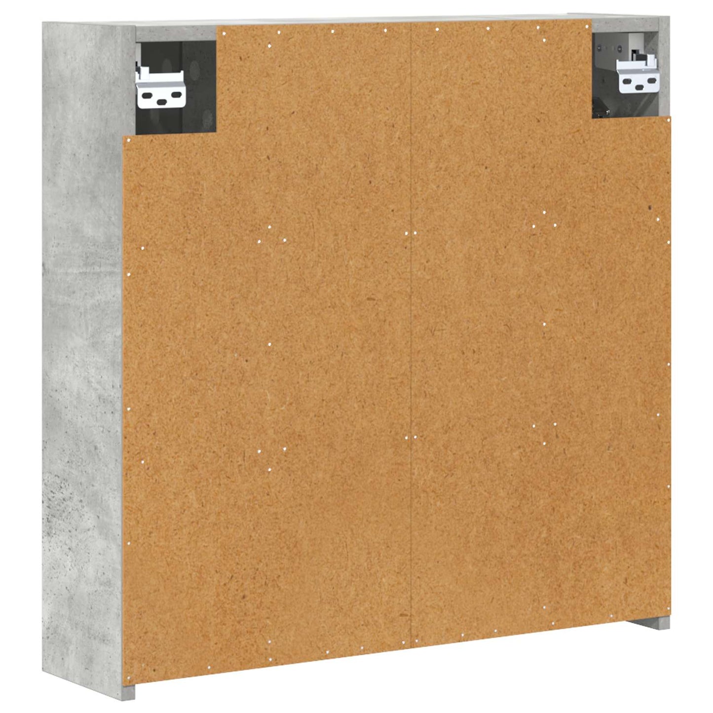 Bathroom Mirror Cabinet Concrete Grey 63.5 x 16 x 62.5 cm