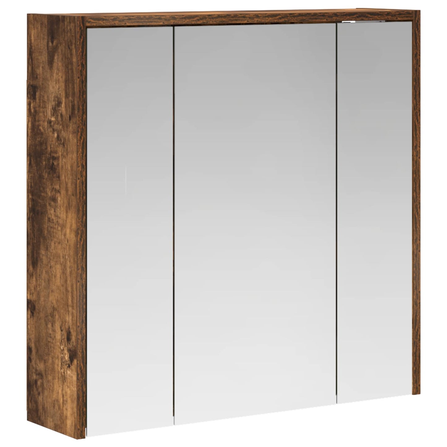 Bathroom Mirror Cabinet Smoked Oak 63.5 x 16 x 62.5 cm