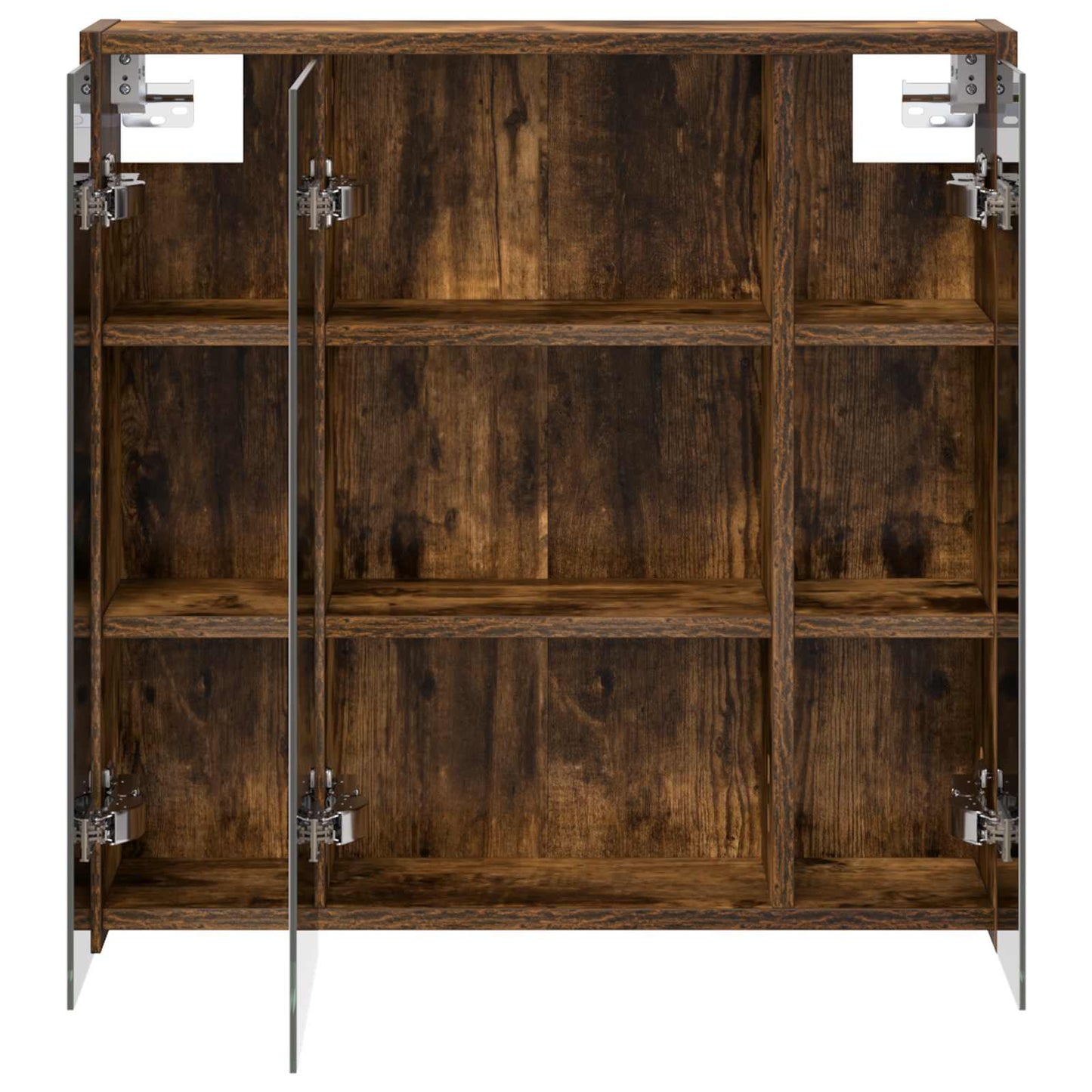 Bathroom Mirror Cabinet Smoked Oak 63.5 x 16 x 62.5 cm