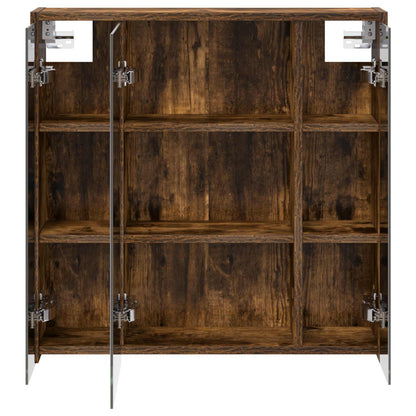 Bathroom Mirror Cabinet Smoked Oak 63.5 x 16 x 62.5 cm